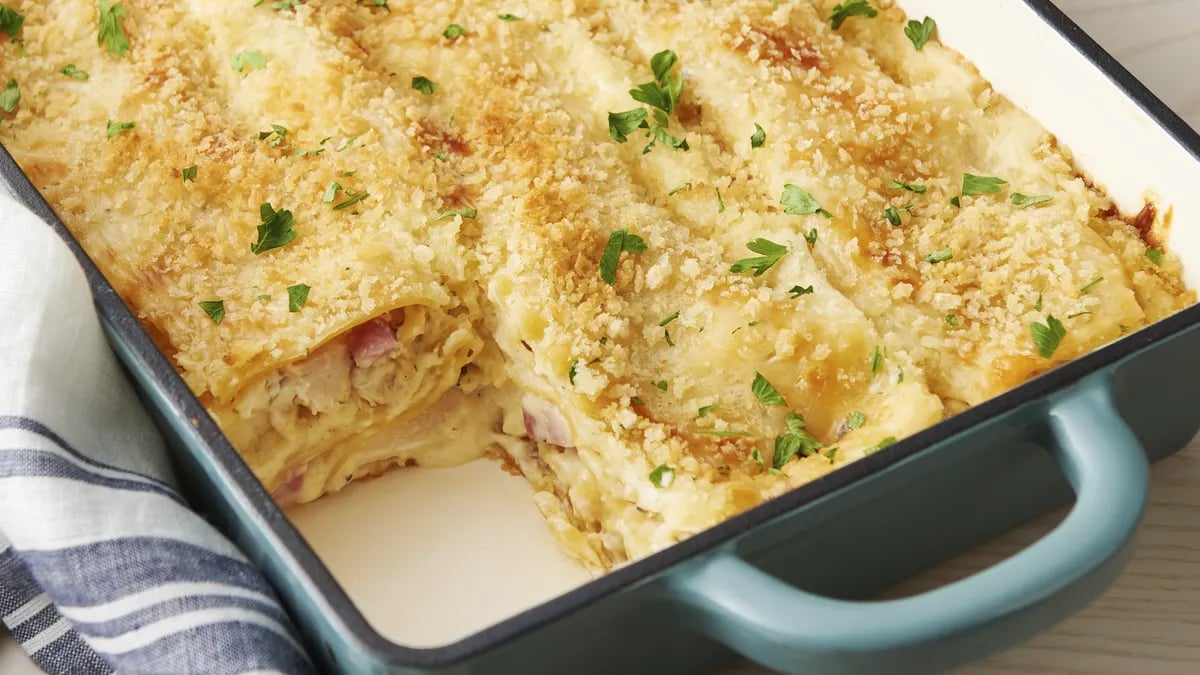 Chicken Cordon Bleu Lasagna