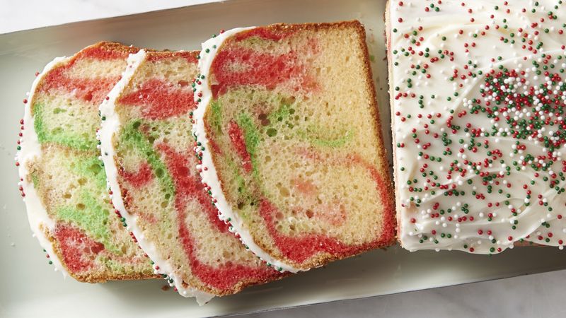 Holiday Swirl Loaf Cake