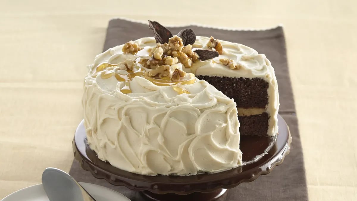 Maple-Walnut Chocolate Cake  