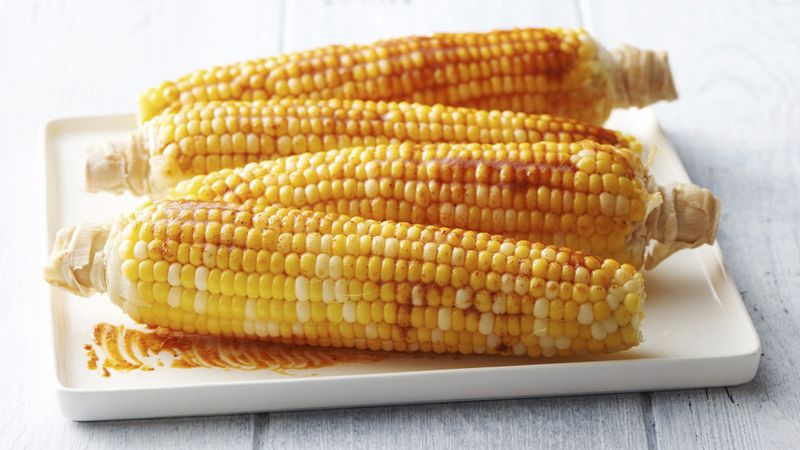Grilled Corn-On-The-Cob with Spicy Butter