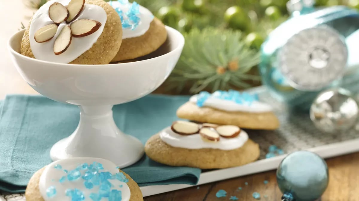 Yogurt Holiday Almond Cookies