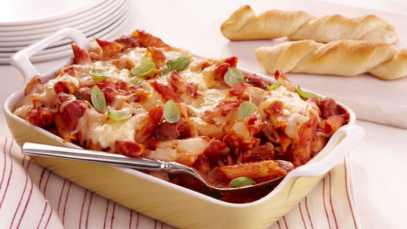 Sausage Baked Penne