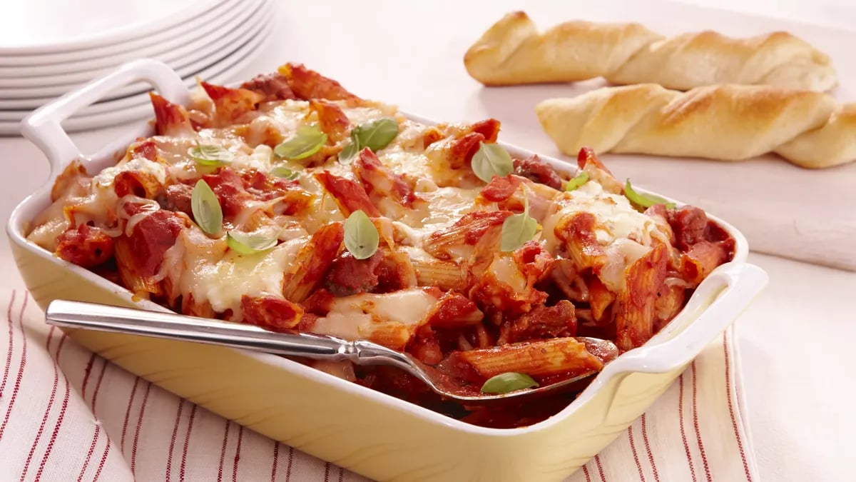 Sausage Baked Penne