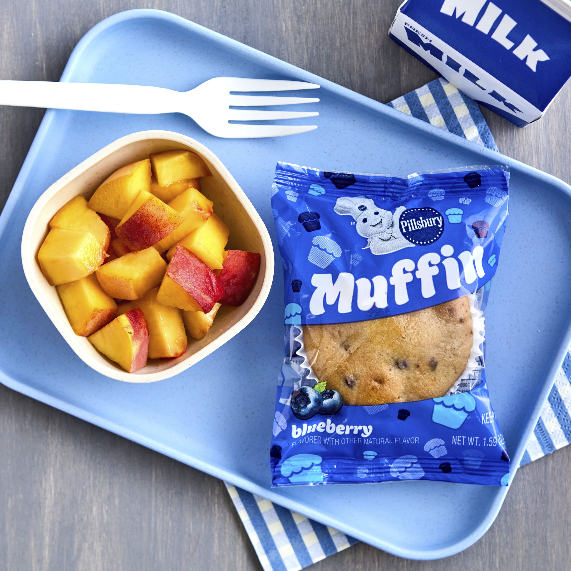  Styled Pillsbury Frozen Meals Baked Muffin Single Serve Pouch Blueberry 80/1.59 OZ