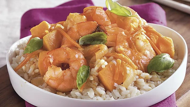 Thai Shrimp Sweet Potato Curry