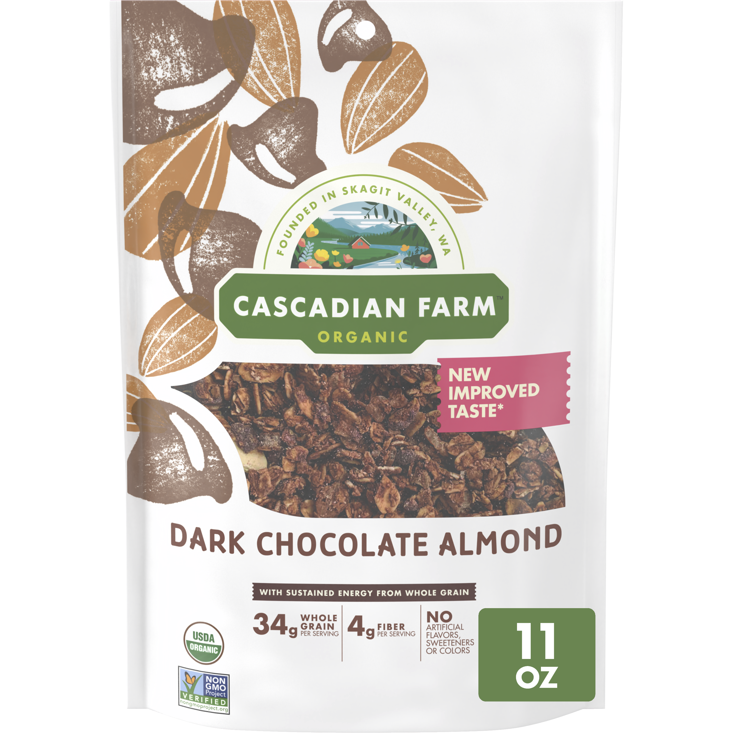 Cascadian Farm Organic Dark Chocolate Almond Granola Cereal