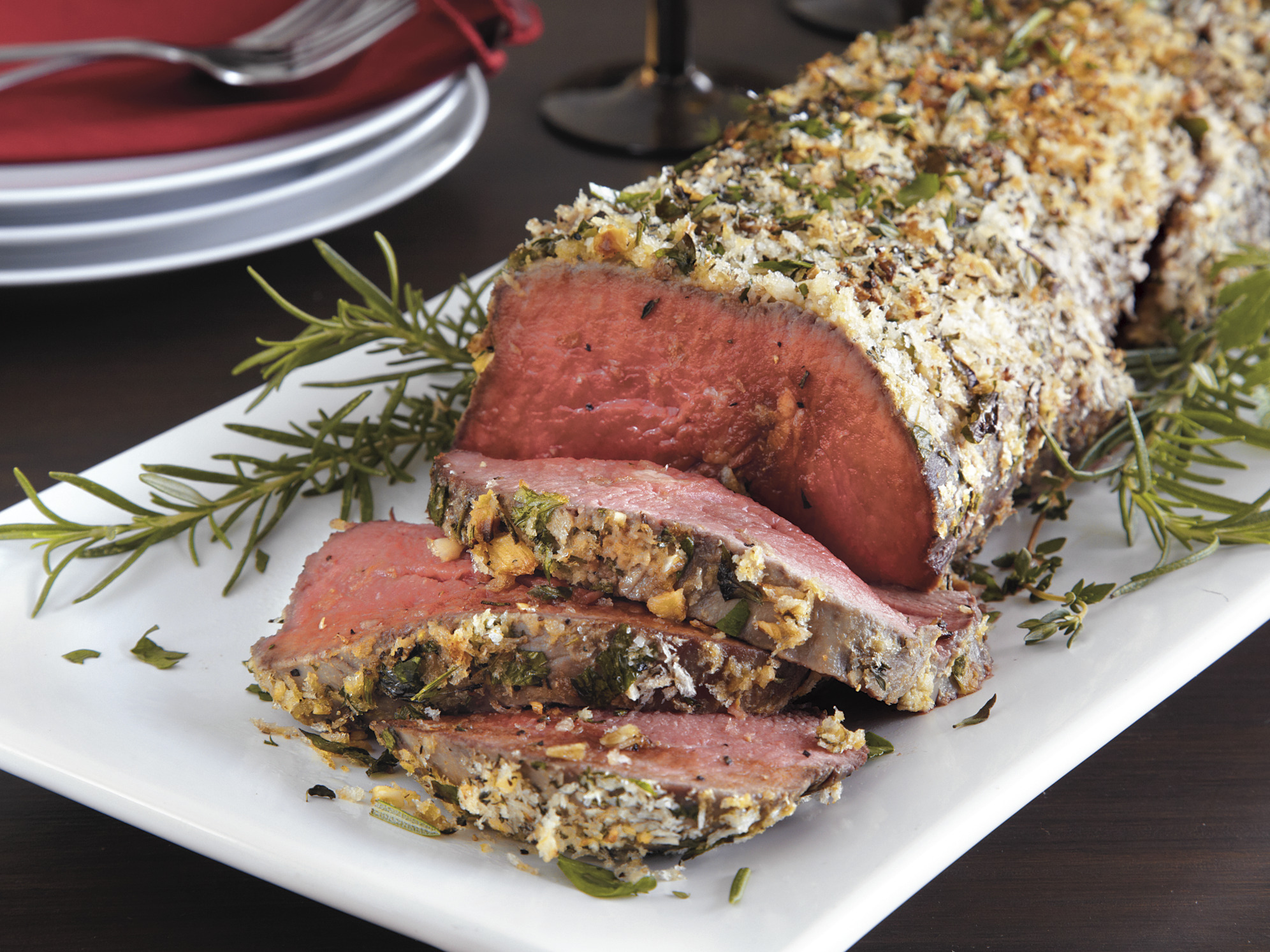 Herb Crusted Beef Tenderloin Recipe - BettyCrocker.com