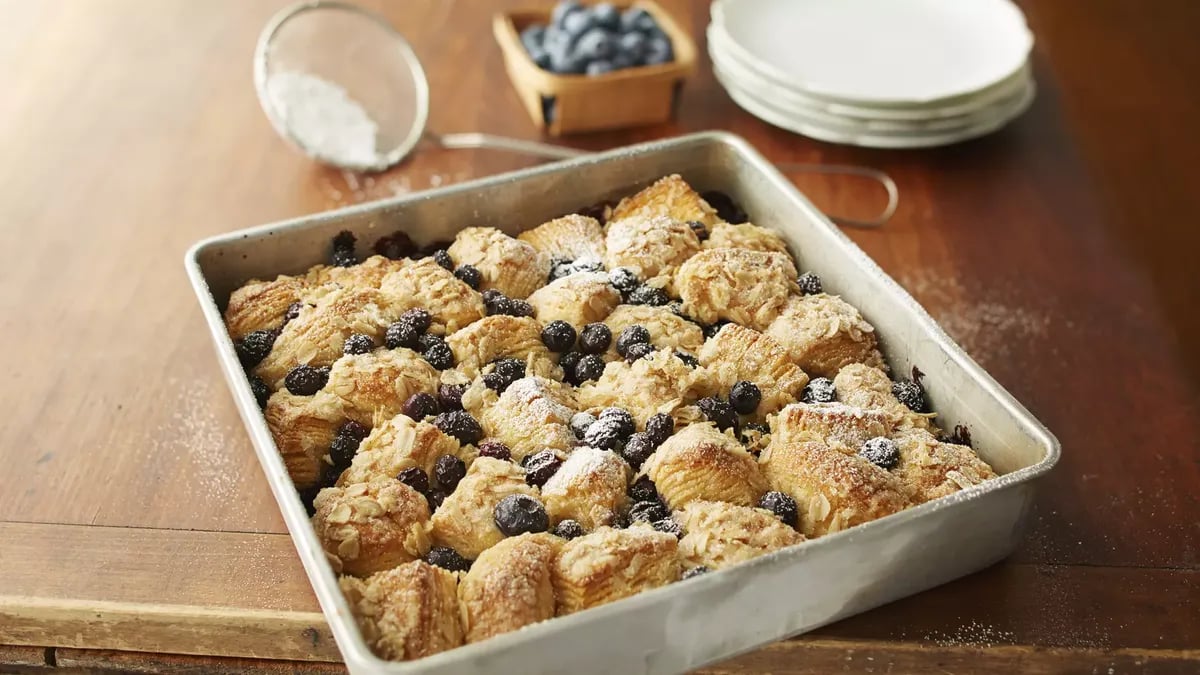 Blueberry Oatmeal Biscuit Coffee Cake