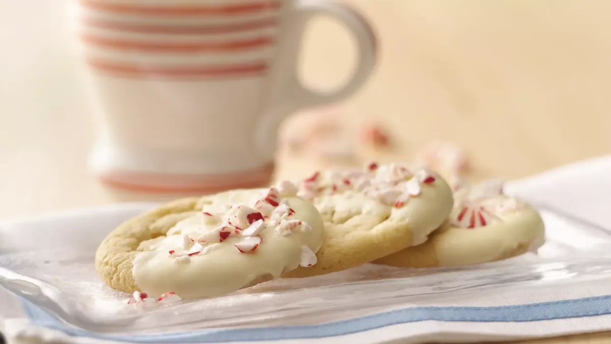 Peppermint Crunch Sugar Cookies