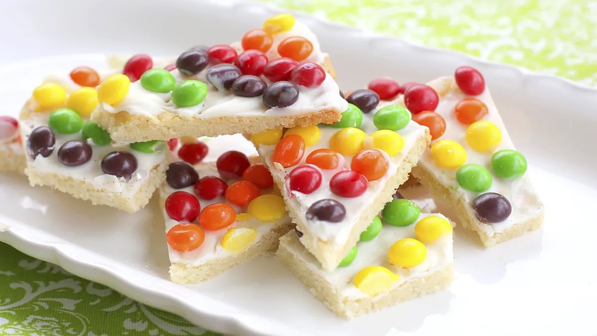 Rainbow Sugar Cookie Bark