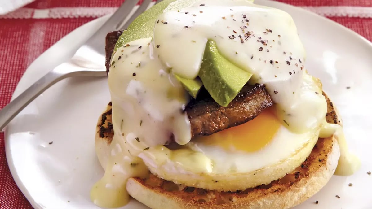 Steak and Eggs Benedict with Avocado