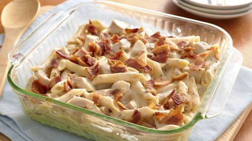 Bacon alfredo pasta deals