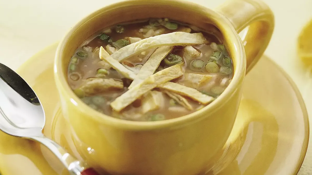 Southwestern Chicken Rice Soup