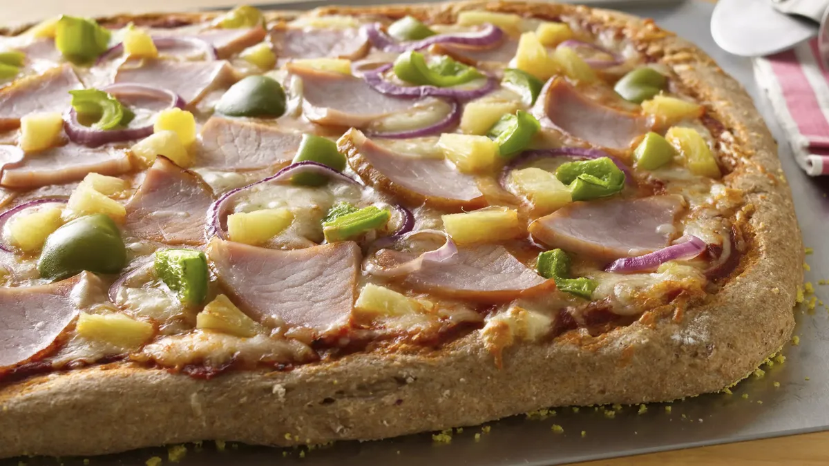 Hawaiian Whole Wheat Pizza