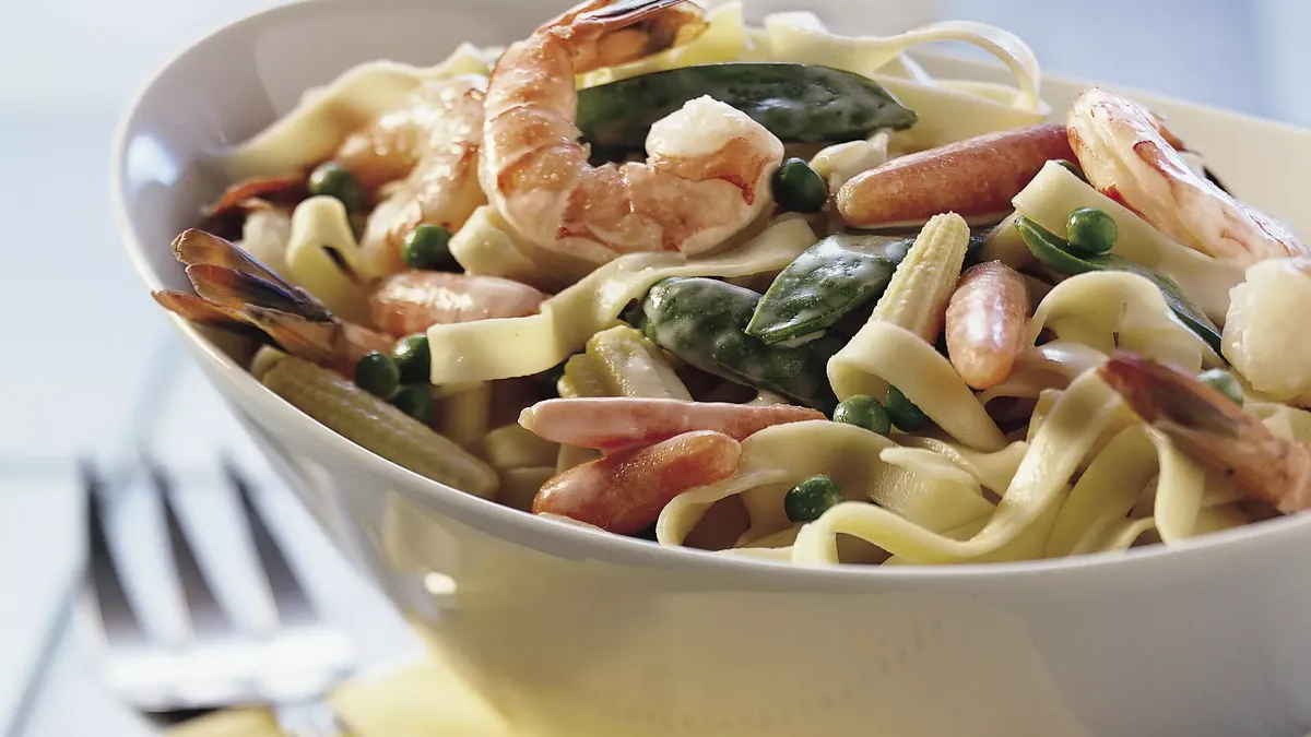 Spring Vegetable Fettuccine