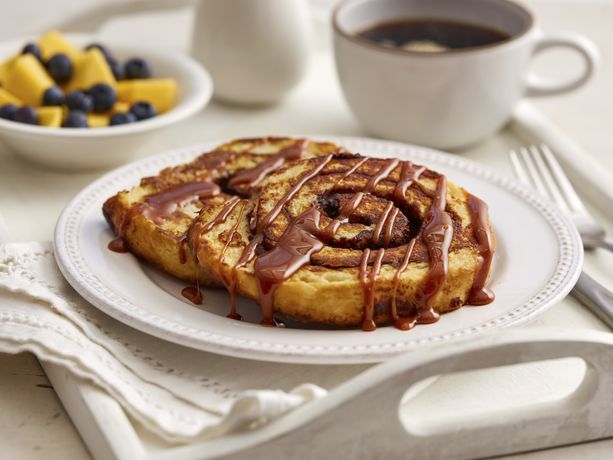 Cinnamon Twirl French Toast with Cajeta