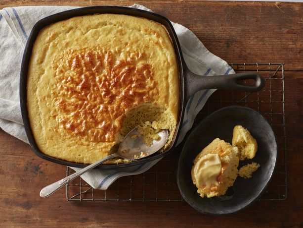 Spoon Bread with Sorghum Butter