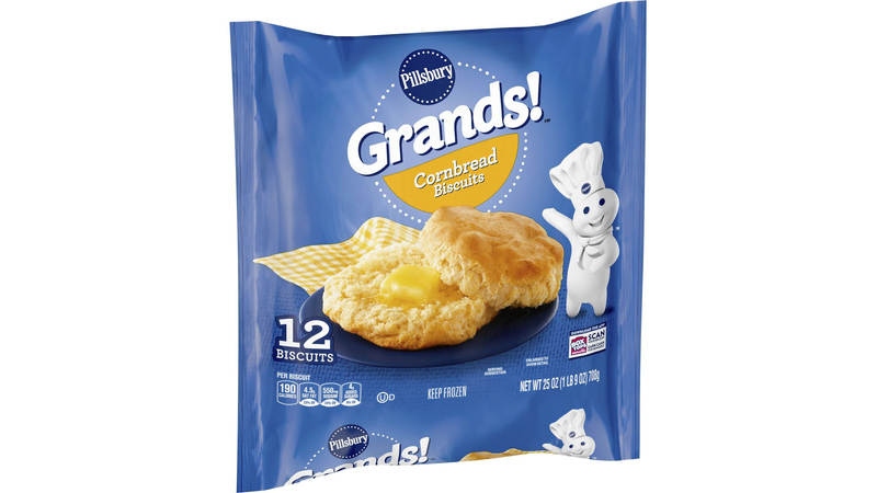 Pillsbury Grands! Cornbread Biscuits, Frozen, 12 Biscuits