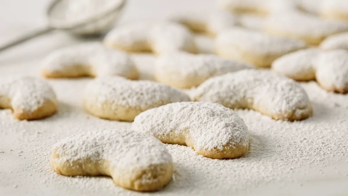 Viennese Almond Crescents