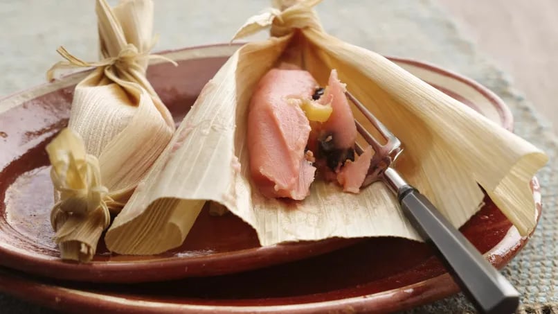 Sweet Pink Mexican Tamales