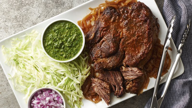 Slow-Cooker Pot Roast with Chimichurri