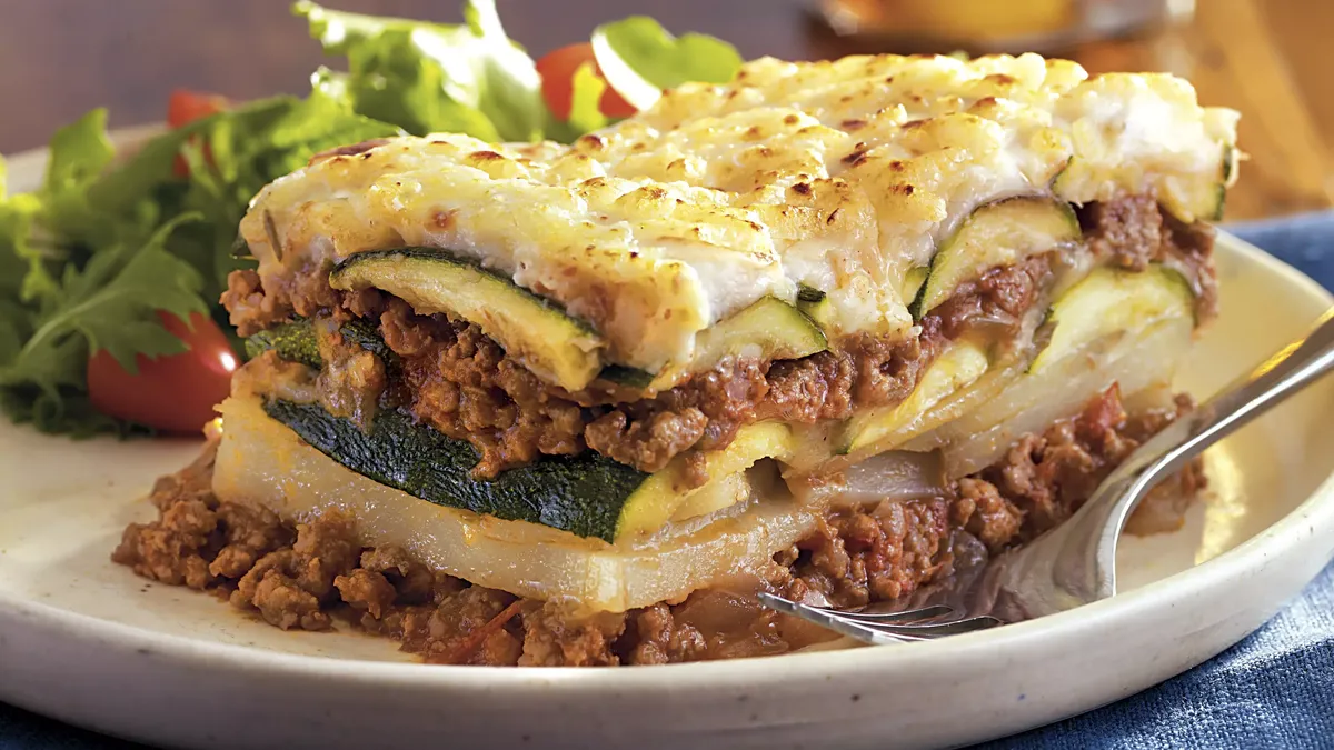 Layered Zucchini Ragu Bake