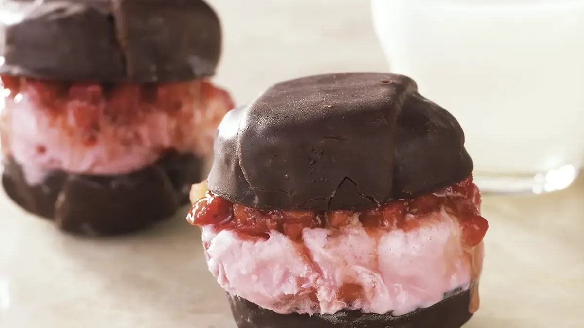 Strawberry Ice Cream Sandwiches