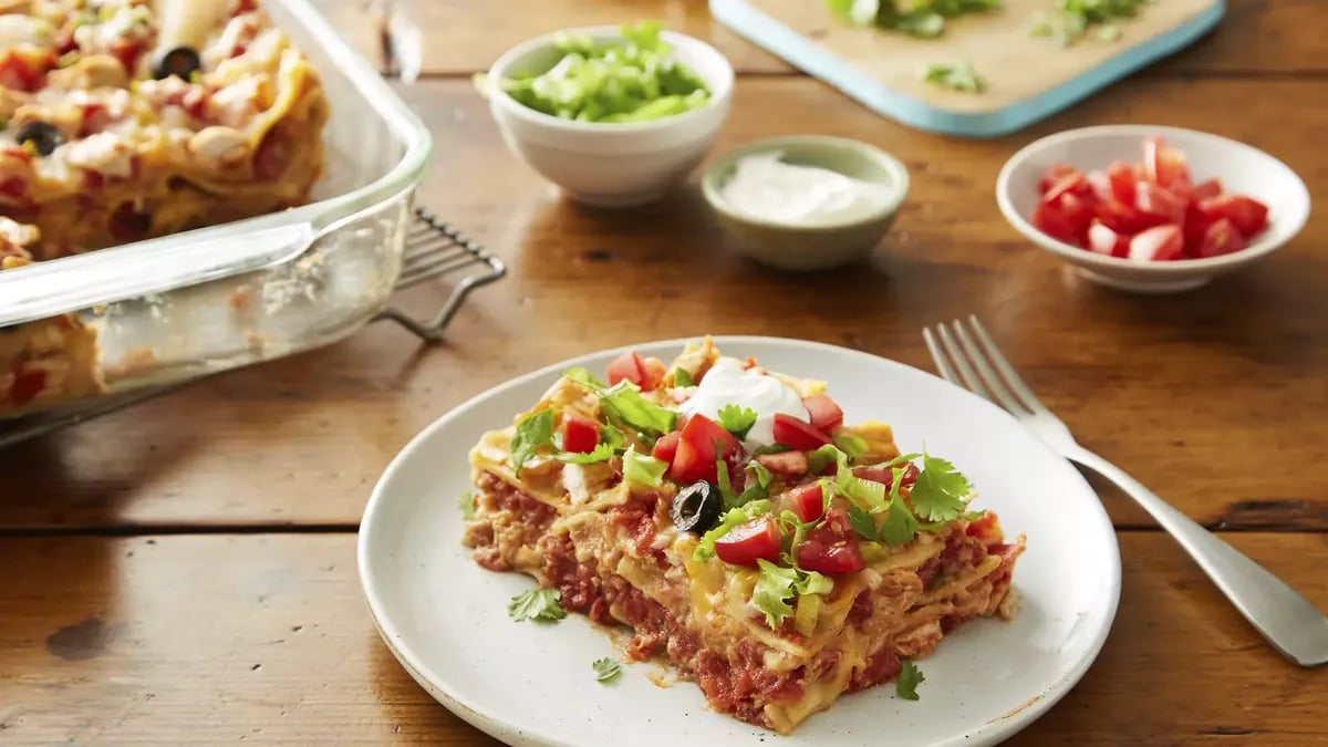 Taco Fiesta Chicken Lasagna