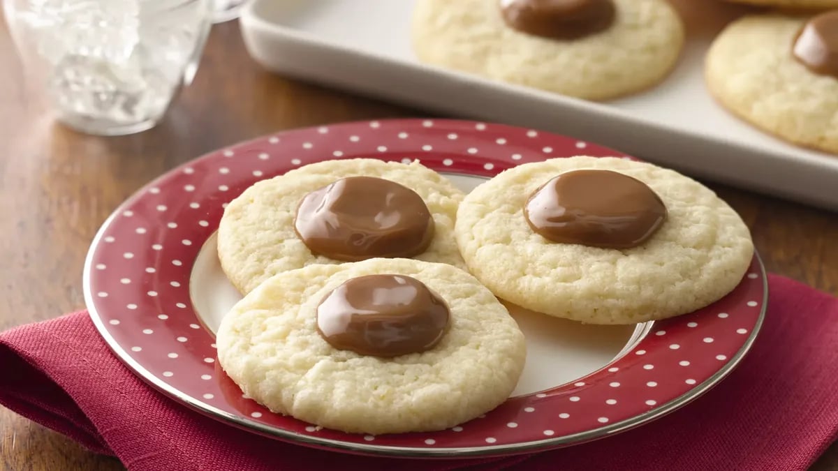 Caramel Thumbprint Sugar Cookies