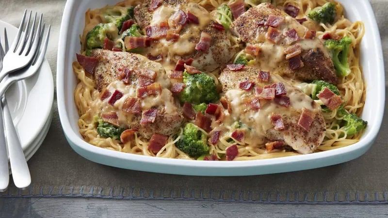 Lightened-Up Smothered Chicken Casserole