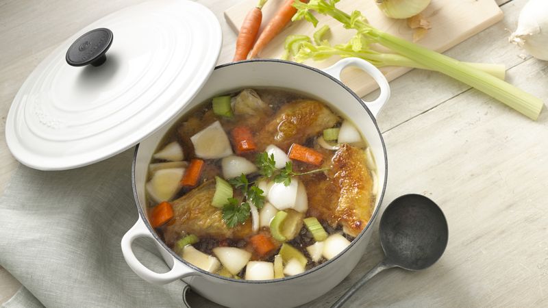 Roasted Chicken and Broth