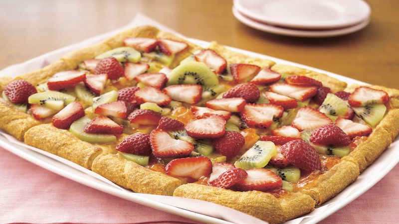 Strawberry-Kiwi-Almond Tart