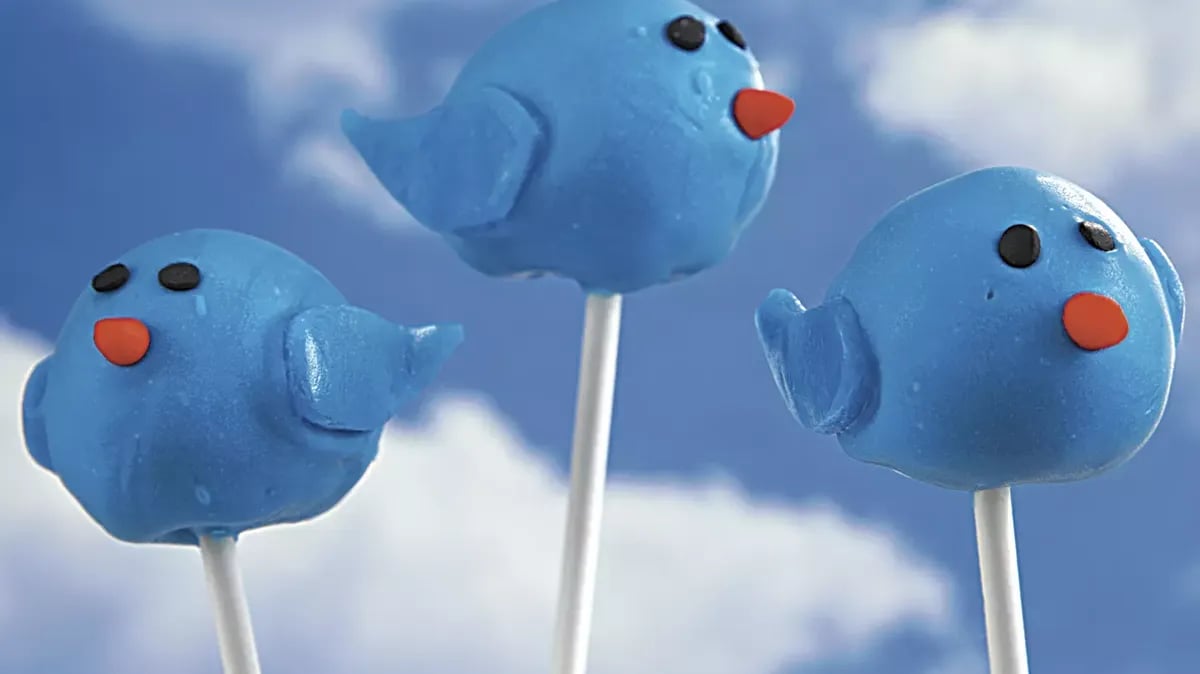 Bluebird Cake Pops