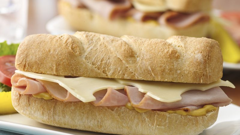 Ham Sub 12 Inch Ham And Cheese Sub Roll