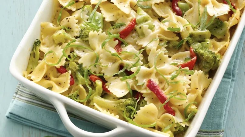 Cheesy Bow Ties and Broccoli Alfredo