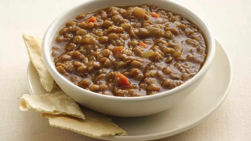 Slow-Cooker Brown Lentil Soup