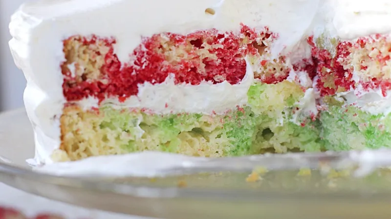 Raspberry Lime Poke Cake Recipe