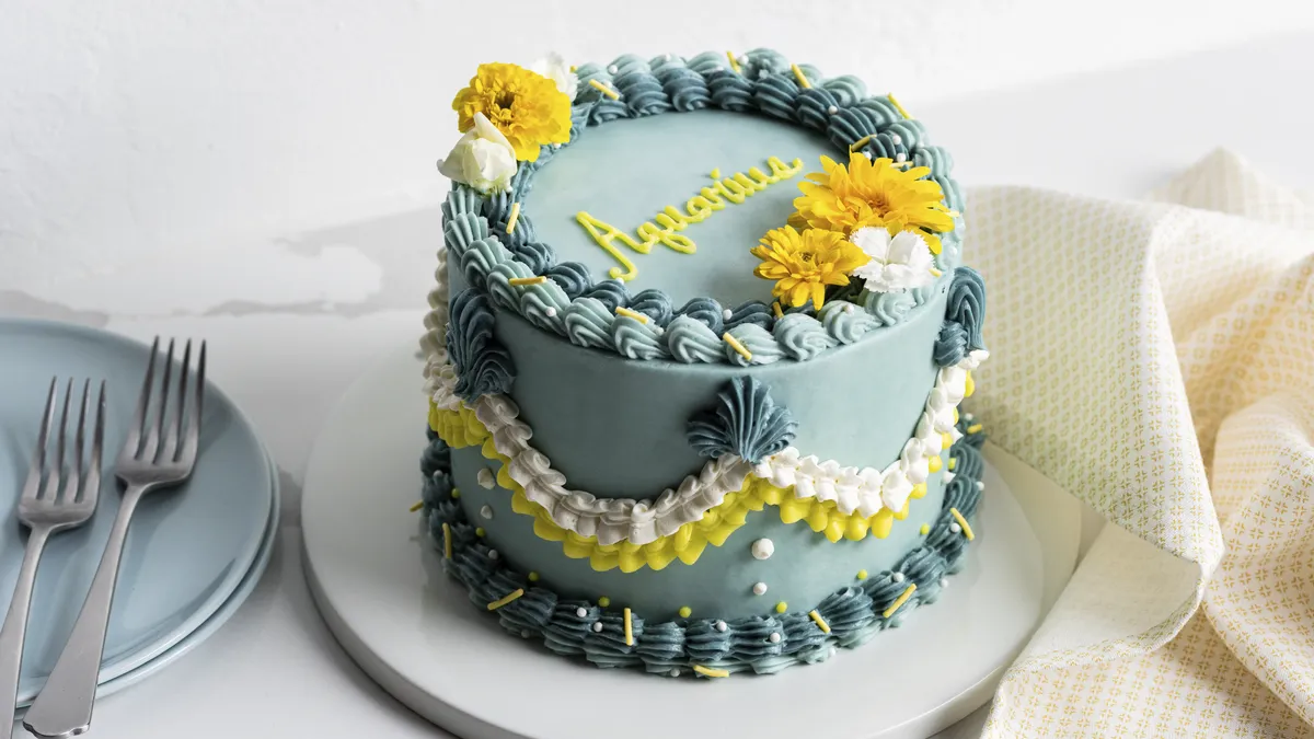 Aquarius Lemon Blueberry Cake