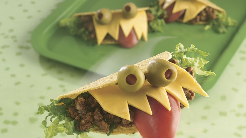 Halloween Monster-Mouth Tacos