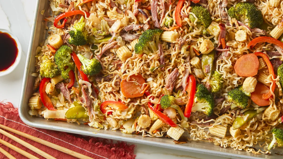 Sheet-Pan Chow Mein