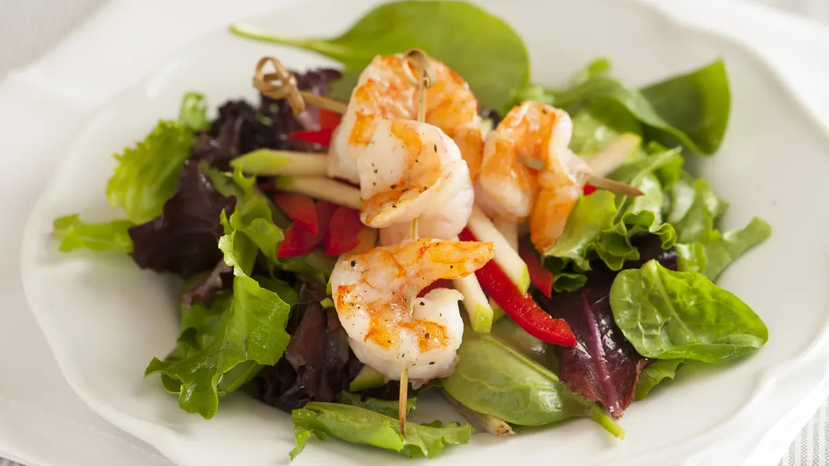 Sesame Shrimp and Apple Salad