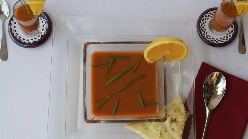 Tomato, Orange and Basil Soup