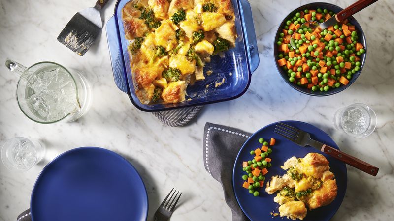 Cheesy Chicken and Broccoli Bubble-Up Bake (Cooking for Two)