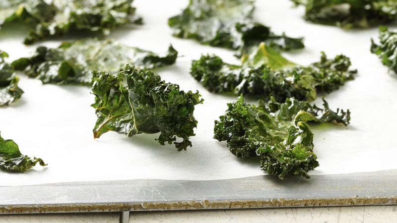 Gluten-Free Sweet Kale Chips with Honey
