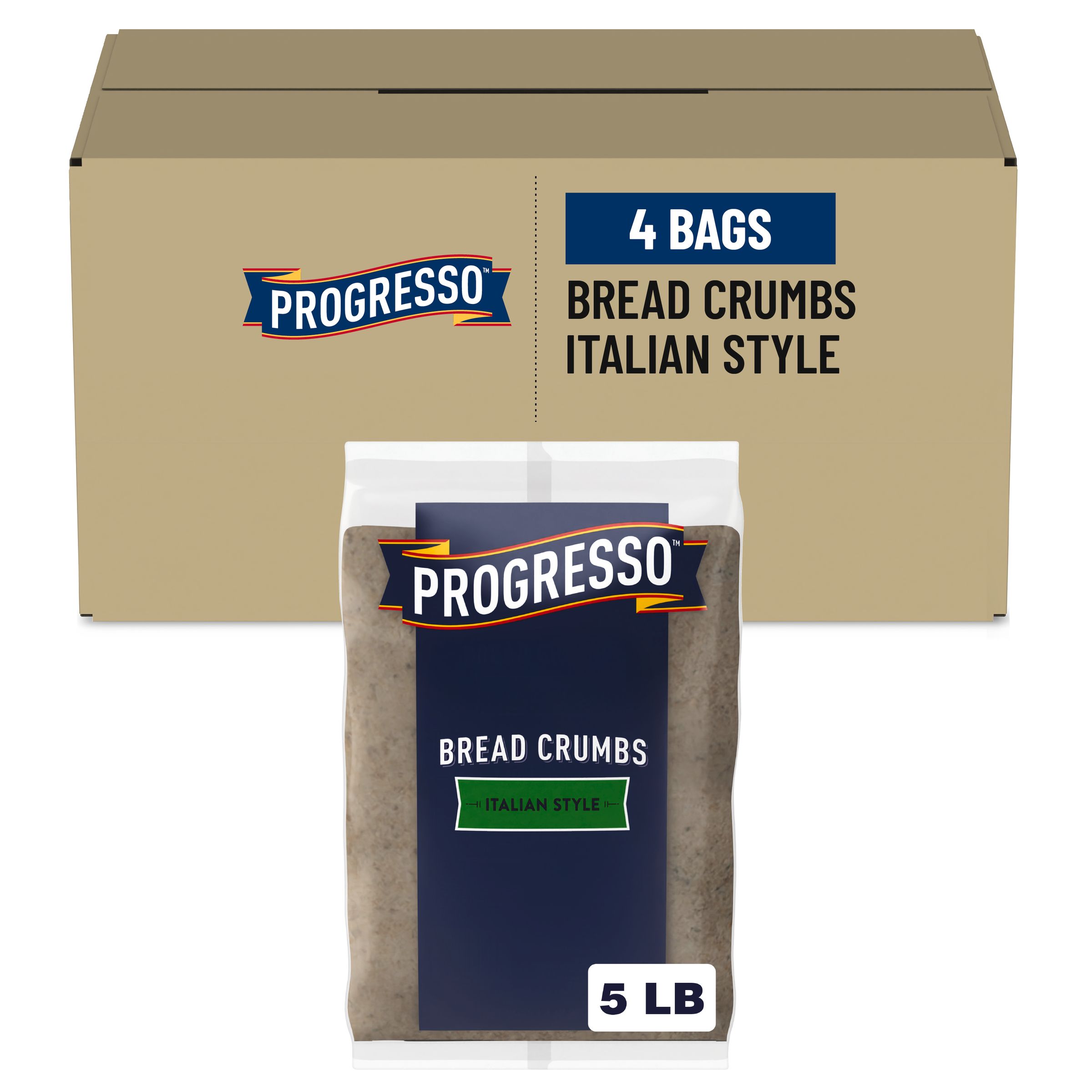  Case Optimized Hero Progresso Bread Crumbs Bag Italian Style 4/5 LB