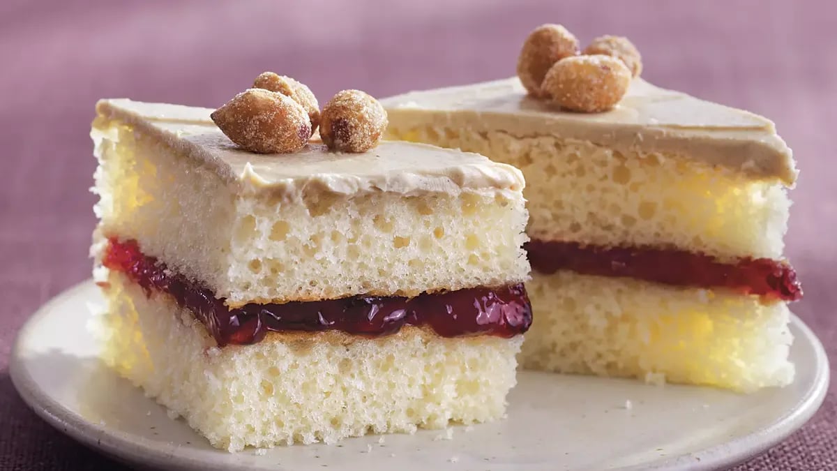 Peanut Butter and Jelly Cake Bites