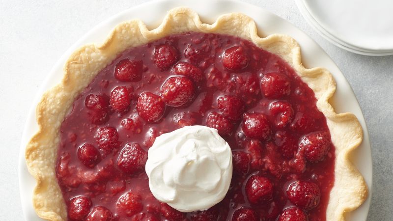 Fresh Raspberry Pie with Graham Cracker Crust - Adventures of a DIY Mom