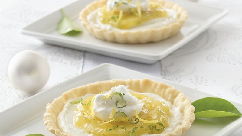 Individual Lemon-Lime Cream Tarts