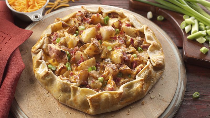 Baked Potato and Bacon Galette 