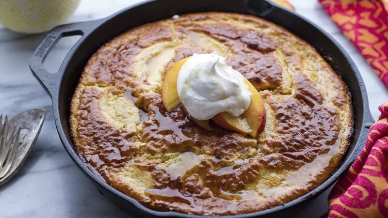 Make-Ahead Peach Breakfast Bake